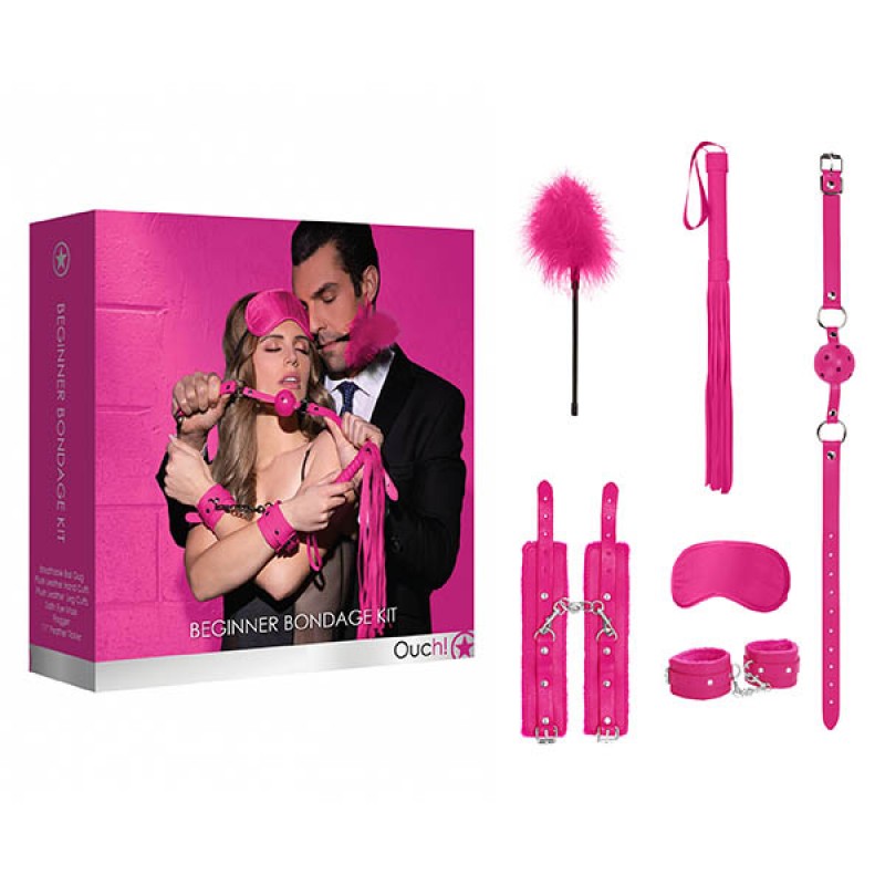 Ouch! Beginners Bondage Kit - Pink